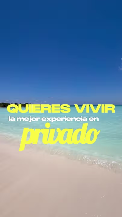 Captura del vídeo de Destiny sobre una experiencia privada en Isla Saona
